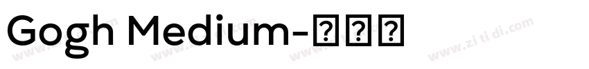 Gogh Medium字体转换
